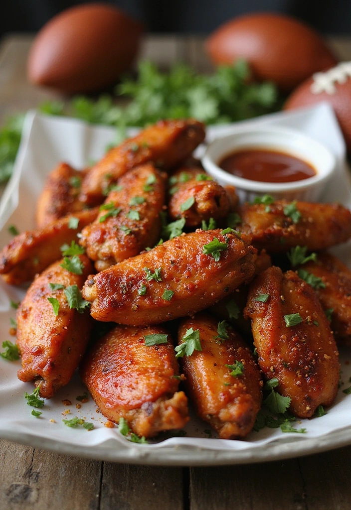 24 Game Day BBQ Chicken Wing Recipes That’ll Score Big with Your Friends! - 22. BBQ Rub Wings