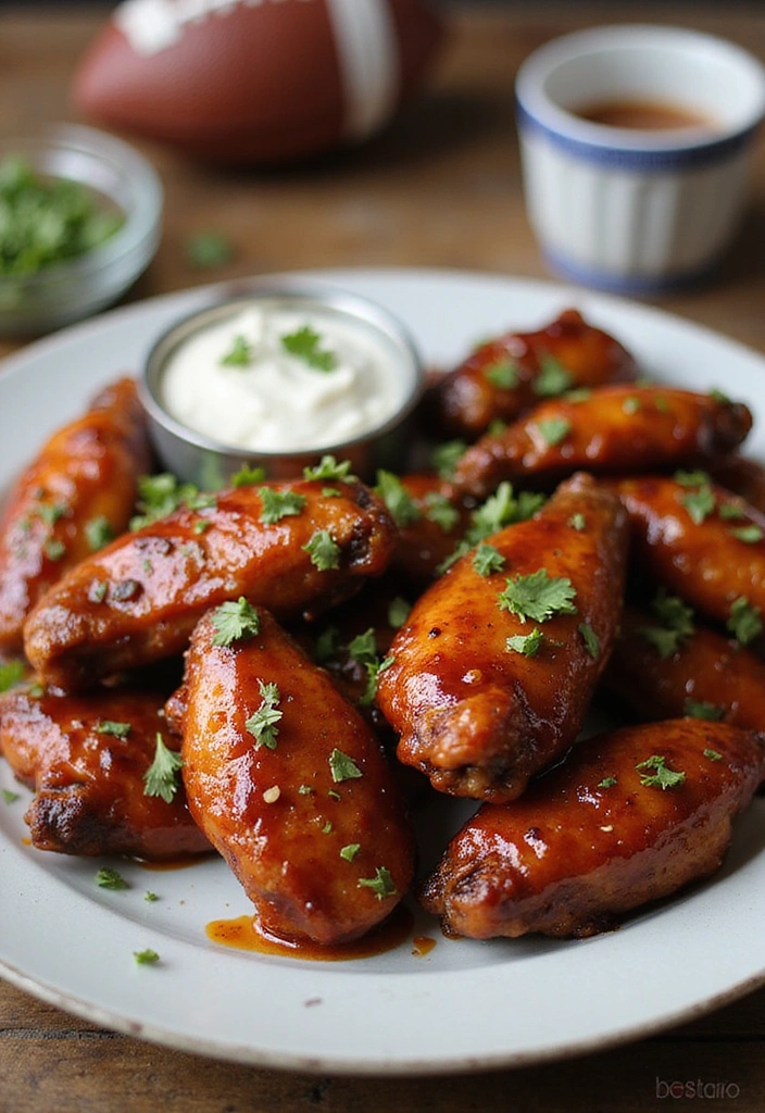 24 Game Day BBQ Chicken Wing Recipes That’ll Score Big with Your Friends! - 4. Maple Chipotle Wings