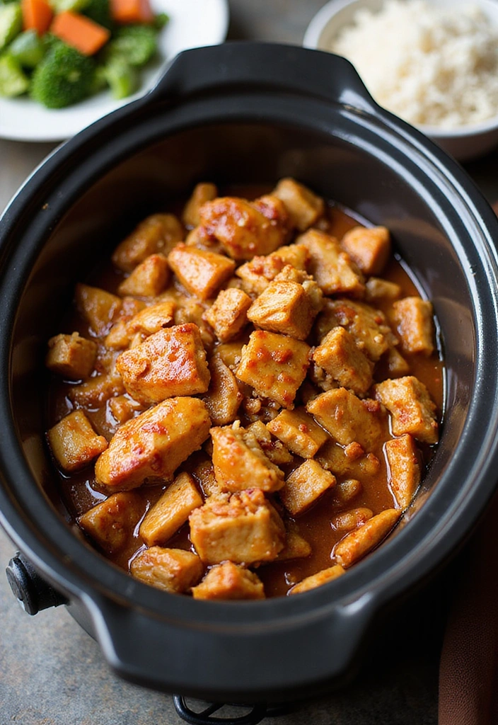 25 Honey Garlic Chicken Meal Prep Recipes That Save You Time (Perfect for Busy Weeks!) - 5. Slow Cooker Honey Garlic Chicken