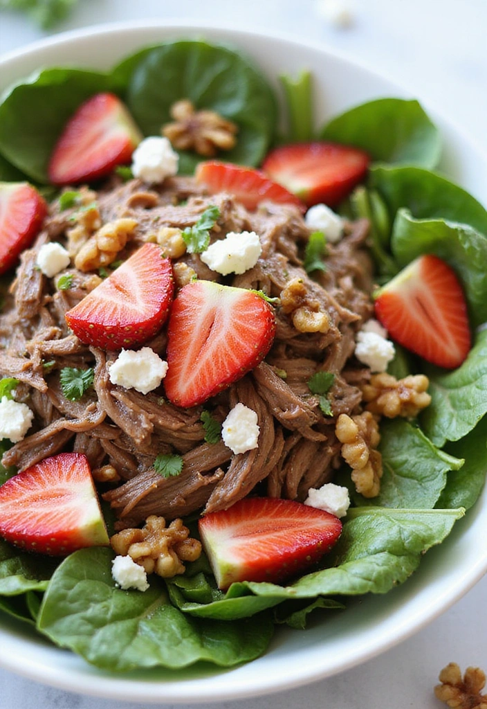 26 BBQ Brisket Ideas That’ll Have Guests Asking for Seconds - 20. BBQ Brisket Spinach Salad