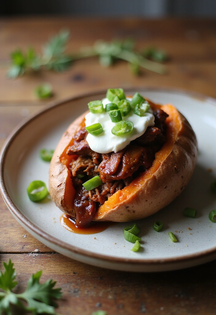 26 BBQ Brisket Ideas That’ll Have Guests Asking for Seconds - 21. BBQ Brisket Stuffed Sweet Potatoes