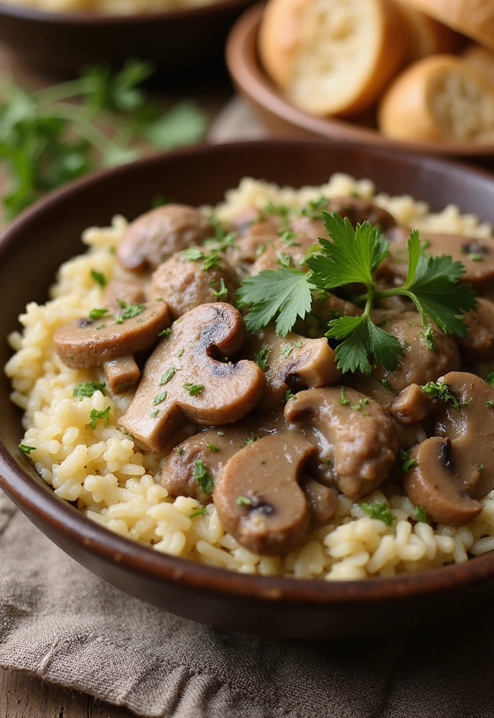 27 Comforting Beef Skillet Recipes That Will Make You Feel Right at Home! - 10. Beef and Mushroom Risotto