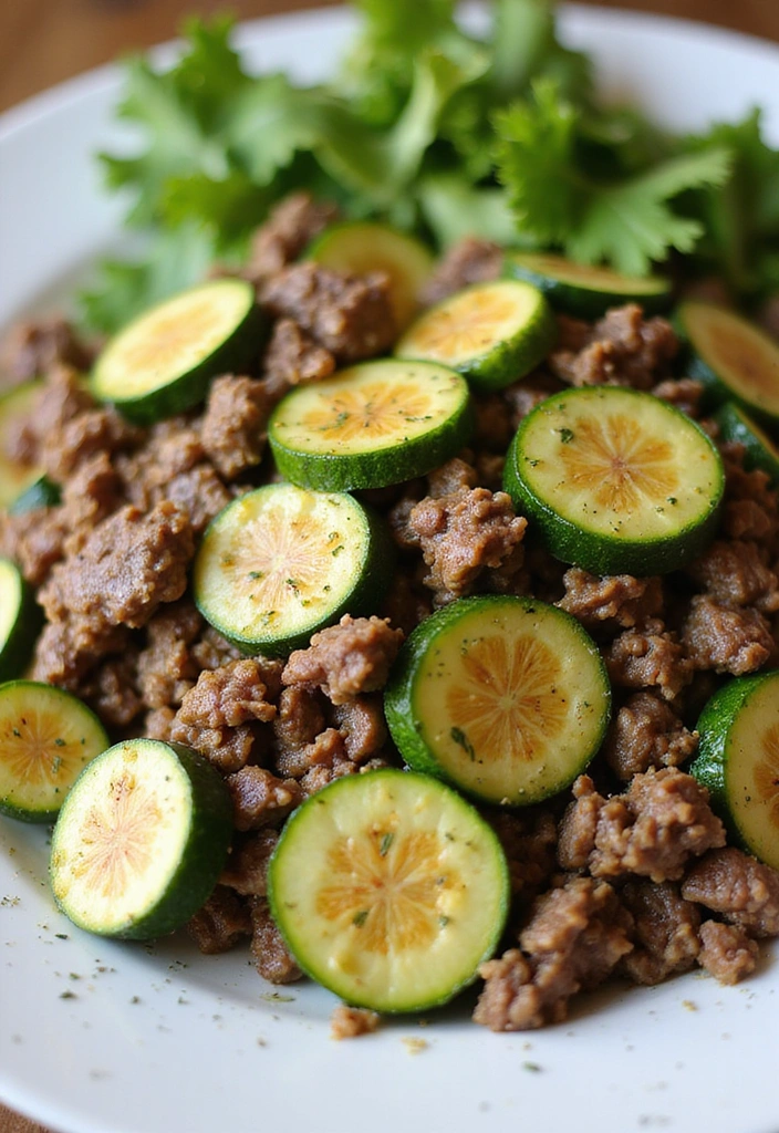 27 Comforting Beef Skillet Recipes That Will Make You Feel Right at Home! - 15. Beef and Zucchini Skillet