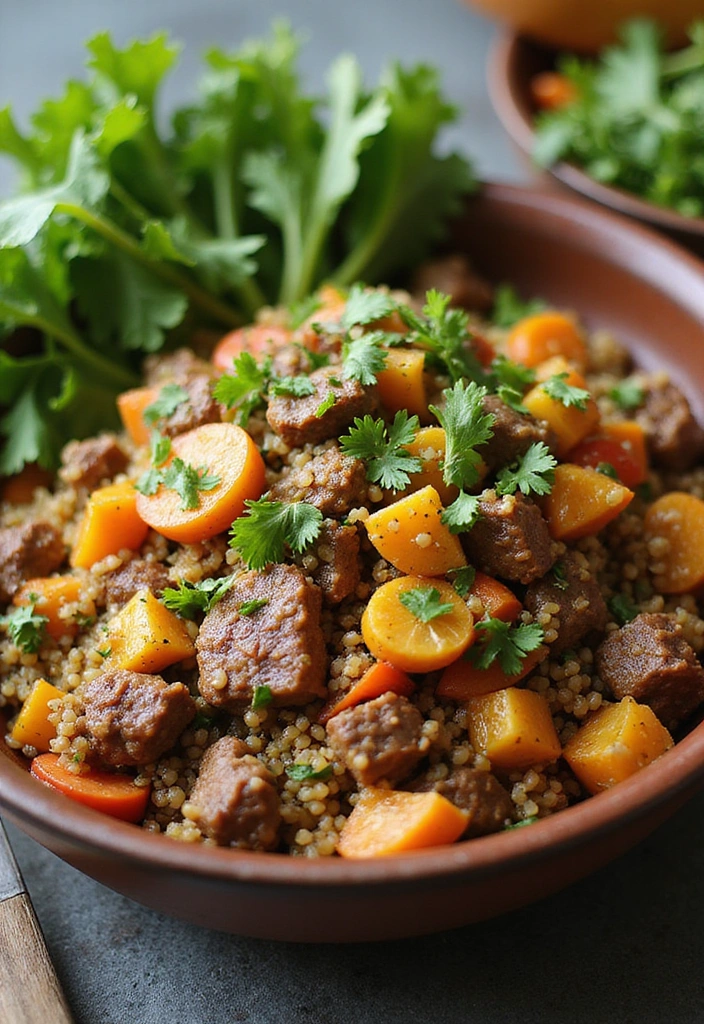 27 Comforting Beef Skillet Recipes That Will Make You Feel Right at Home! - 20. Beef and Quinoa Skillet