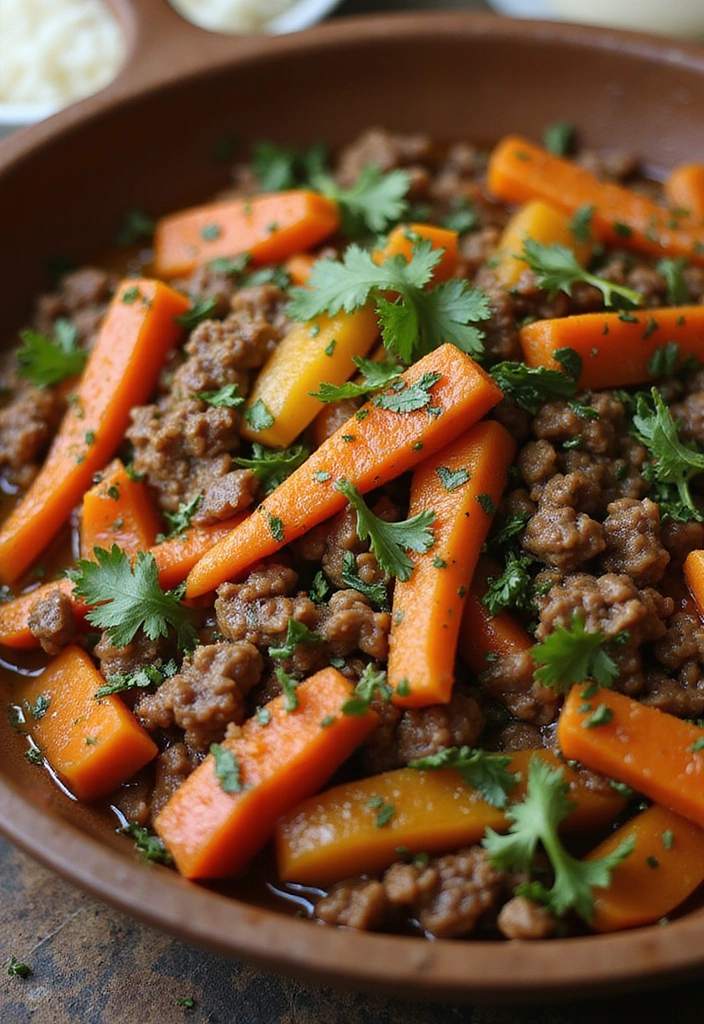 27 Comforting Beef Skillet Recipes That Will Make You Feel Right at Home! - 23. Beef and Carrot Skillet