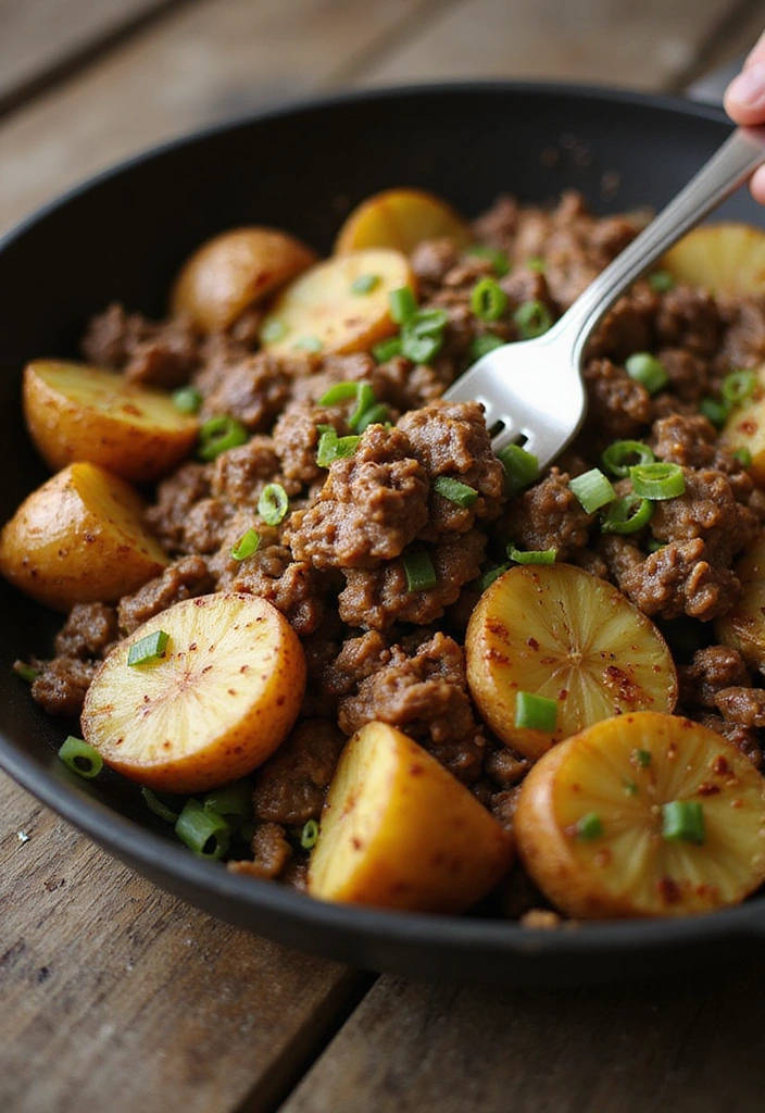 27 Comforting Beef Skillet Recipes That Will Make You Feel Right at Home! - 4. Beef and Potato Skillet