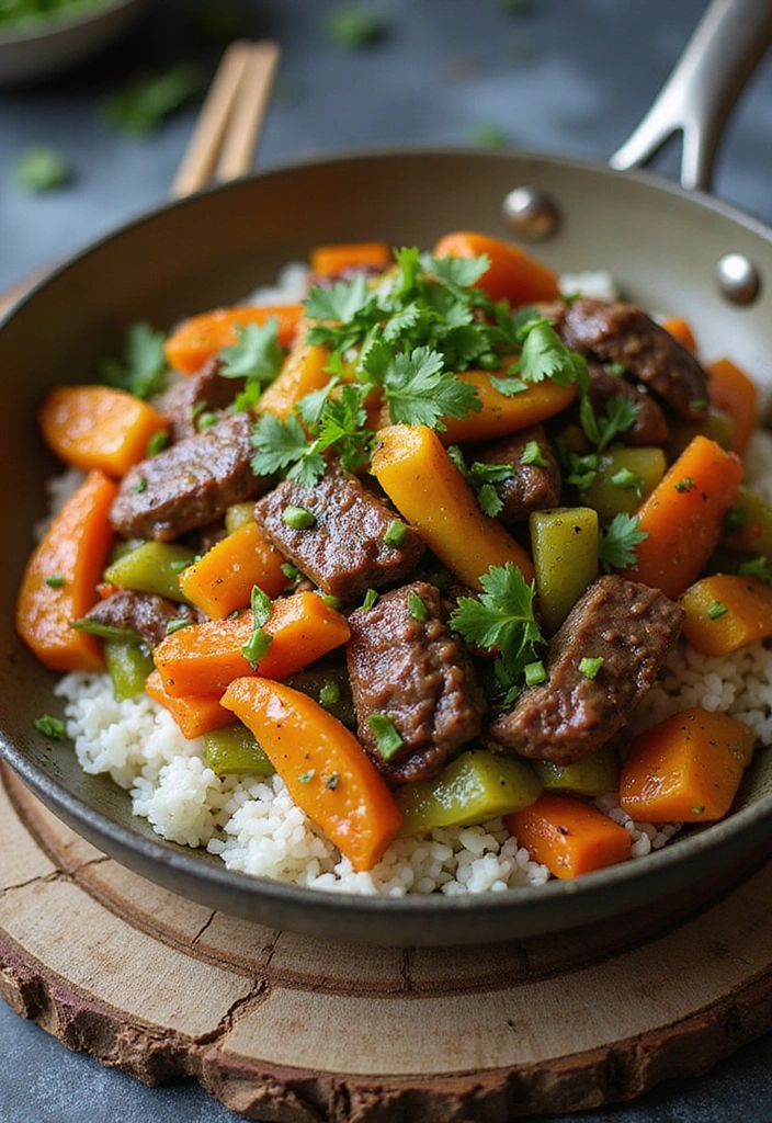 27 Comforting Beef Skillet Recipes That Will Make You Feel Right at Home! - 6. Beef and Vegetable Stir-Fry