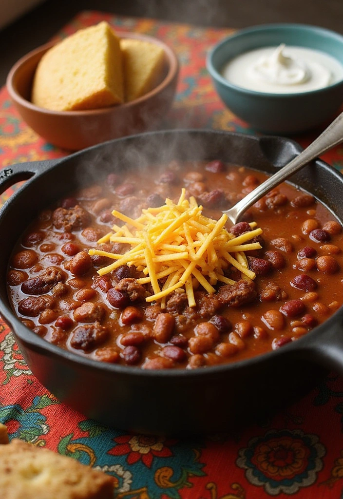 27 Comforting Beef Skillet Recipes That Will Make You Feel Right at Home! - 7. Beef Chili Skillet