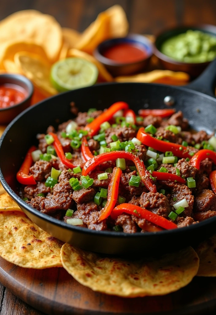 27 Comforting Beef Skillet Recipes That Will Make You Feel Right at Home! - 8. Beef Fajitas Skillet