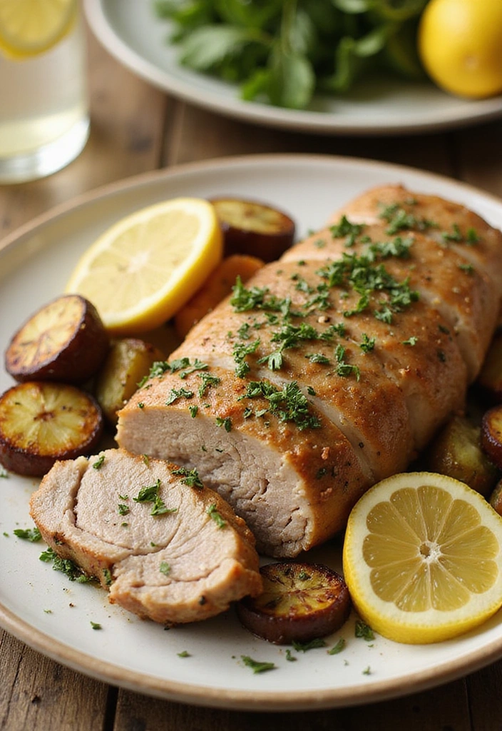 28 Slow Cooker Pork Recipes That Cook Themselves to Perfection - 13. Lemon Herb Pork Tenderloin