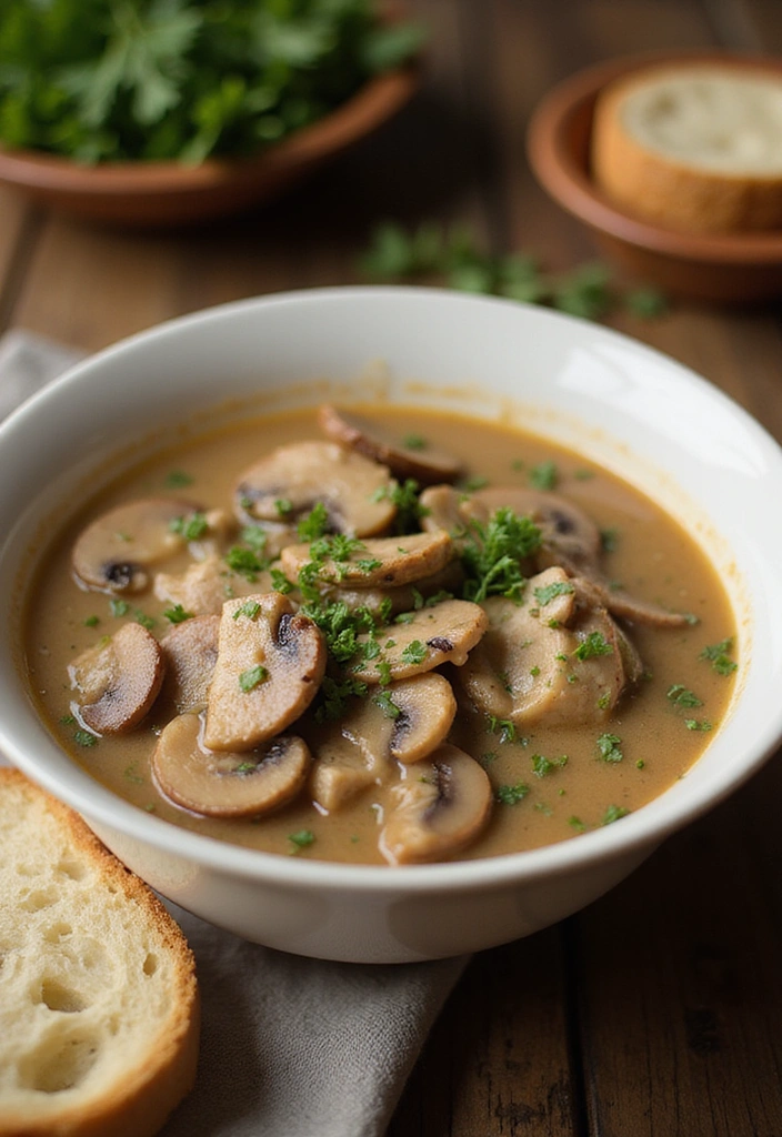 28 Slow Cooker Pork Recipes That Cook Themselves to Perfection - 15. Creamy Pork and Mushroom Soup