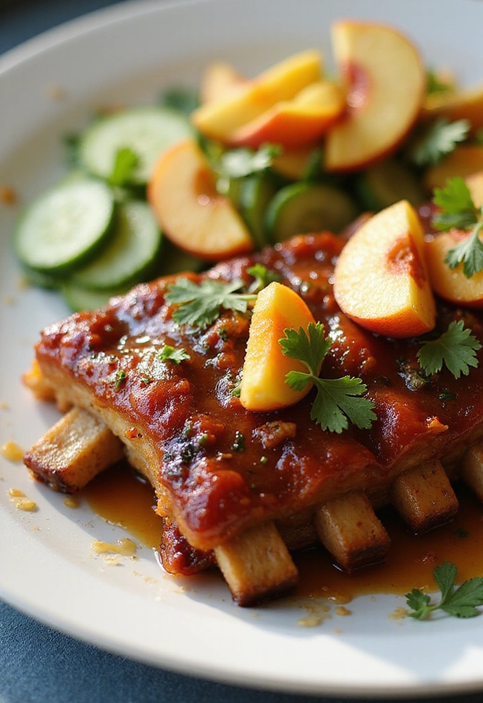 28 Smoked Rib Recipes That Will Elevate Your Outdoor Cookout Game! - 17. Peach Chipotle Smoked Ribs