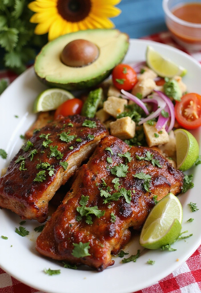 28 Smoked Rib Recipes That Will Elevate Your Outdoor Cookout Game! - 26. Cilantro Lime Chipotle Smoked Ribs