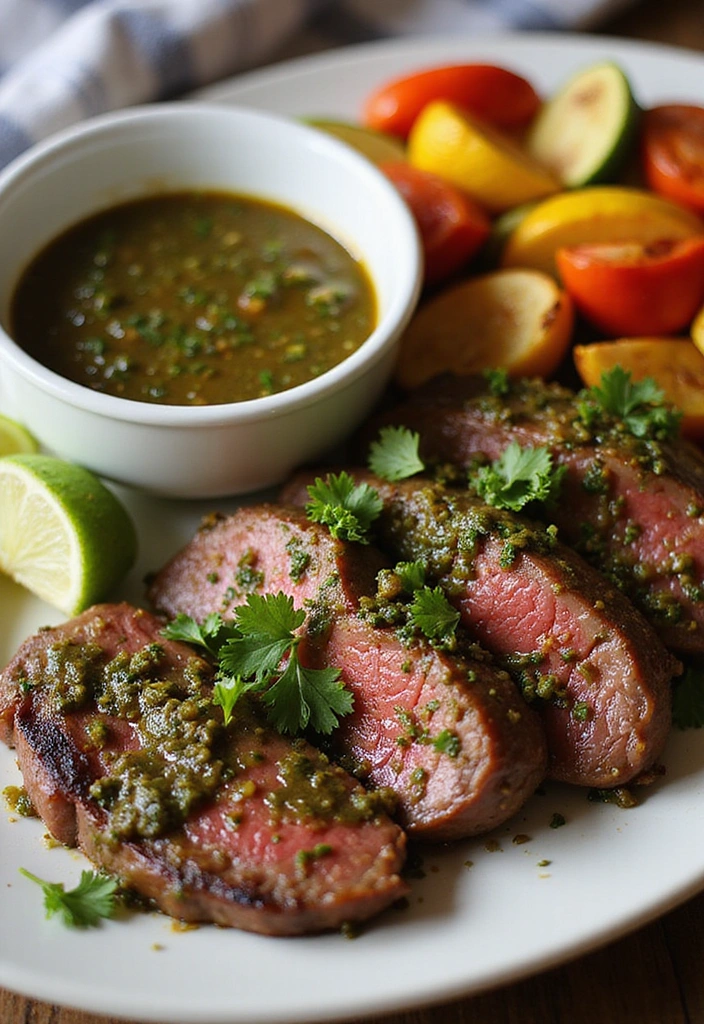 18 Cast Iron Steak Recipes That Deliver That Perfect Sear - 12. Chimichurri Flank Steak
