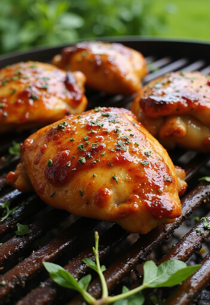 20 BBQ Chicken Thigh Recipes That Bring the Backyard Heat 2 20 BBQ Chicken Thigh Recipes That Bring the Backyard Heat - 1. Honey Garlic BBQ Chicken Thighs