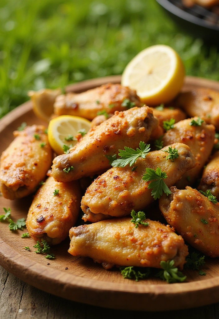23 BBQ Chicken Wing Recipes That Deserve a Finger-Lickin’ Medal 2 20 BBQ Chicken Wing Recipes That Deserve a Finger-Lickin’ Medal - 1. Zesty Lemon-Garlic Wings