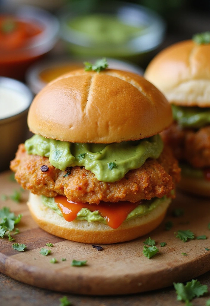 21 Crispy Chicken Innovations That Elevate Fast Food Favorites 2 20 Crispy Chicken Innovations That Elevate Fast Food Favorites - 1. Crispy Chicken Sliders with Avocado and Chipotle Mayo