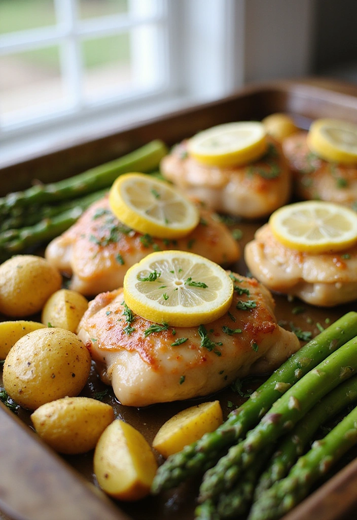 20 Sheet Pan Chicken Dinners That Are Zero-Stress & Full Flavor 2 20 Sheet Pan Chicken Dinners That Are Zero-Stress & Full Flavor - 1. Lemon Garlic Butter Chicken and Veggies